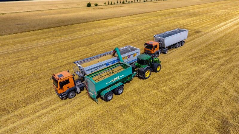 Transport von Getreide