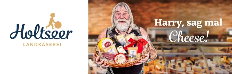 alter Mann mit einem Korb voller Produkte