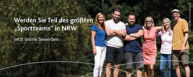 Team - Werden Sie Teil des größten <<Sportteams>> in NRW - Jetzt online bewerben - Foto: LSB NRW / Andrea Bowinkelmann