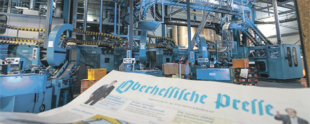 Tageszeitung in der Fabrik im Landkreis Marburg-Biedenkopf - Offsetdrucker