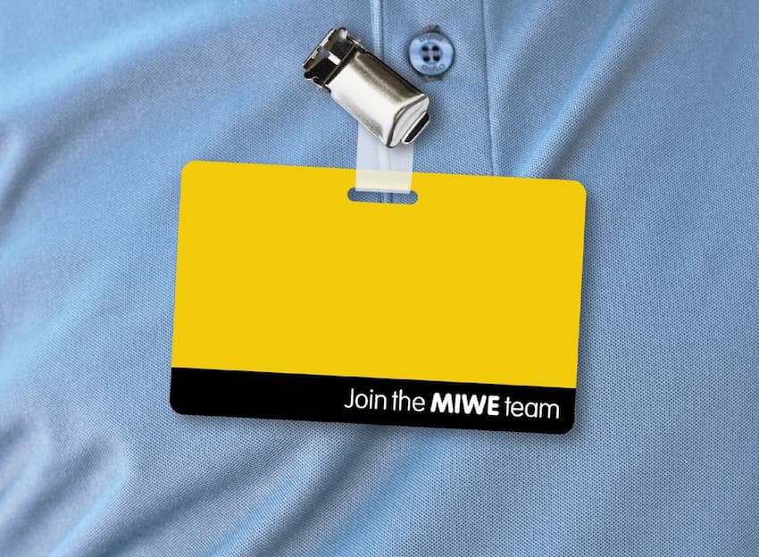Abzeichen Mitarbeiter - Join the MIWE team
