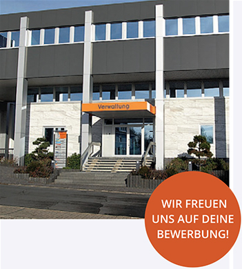 Wir freuen uns auf deine Bewerbung! - Fassade eines Gebäude