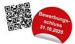 Qrcode - Bewerbungsschluss 31.10.2023