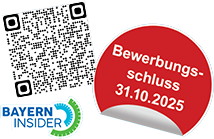 QR-Code - Bewerbungsschluss 31.10.2025 - Bayern Insider