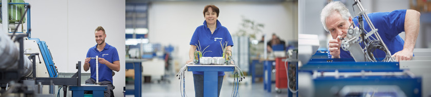 Mitarbeiter der Firma Müller Apparatebau GmbH