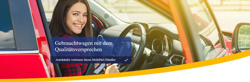 Lächelnde Frau am Steuer