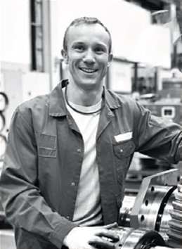 Mitarbeiter in der Fabrik