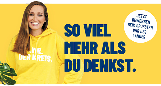 So viel mehr als du denkst. Jetzt bewerben beim größten wir des Landes