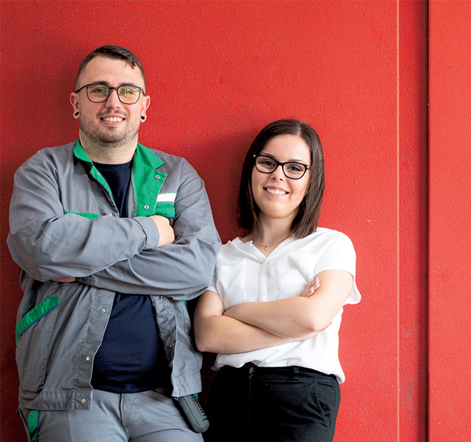 Mitarbeiter der Firma JTI