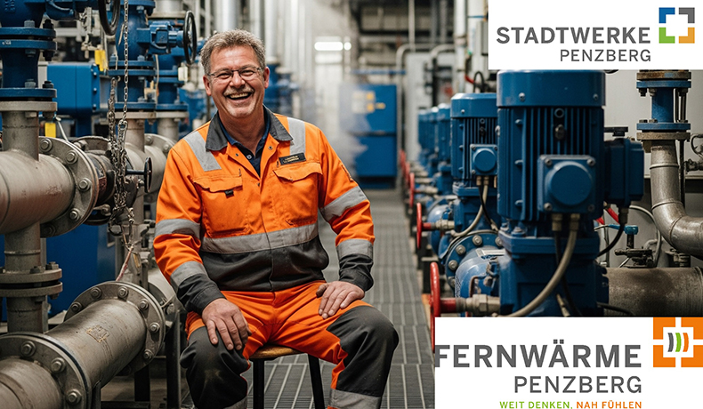 Mitarbeiter der Stadtwerke Penzberg - FERNWÄRME PENZBERG WEIT DENKEN, NAH FÜHLEN