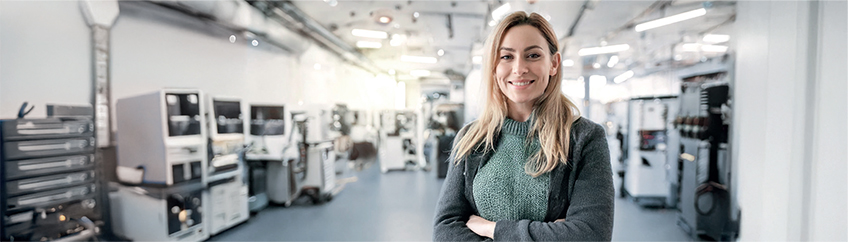 Mitarbeiterin der Firma Inocon