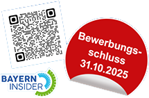 QR-Code - Bewerbungsschluss 31.10.2025 - Bayern Insider
