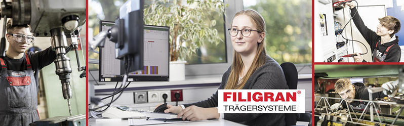 Die Auszubildenden der Firma Filigran Trägersysteme