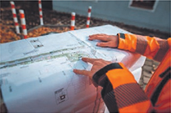 Mitarbeiter der Firma Richard Schulz Tiefbau GmbH & Co. KG