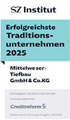 SZ Instituts Erfolgreichste Traditionsunternehmen 2025 Mittelweser-Tiefbau GmbH & Co.KG