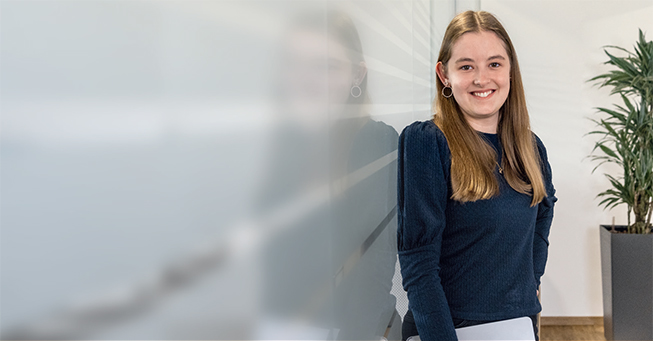 Geschäftsfrau im Büro