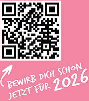 QR-Code - BEWIRB DICH schon jetzt für 2026