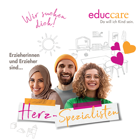 Educcare - Da will ich sein - Wir suchen dich! Erzieherinnen und Erzieher sind ...