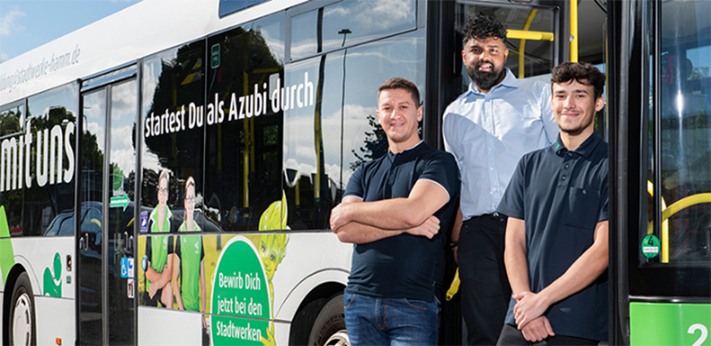 Mitarbeiter der Stadtwerke Hamm