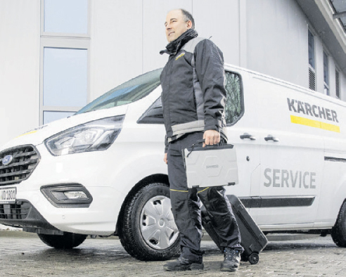 Mitarbeiter der Firma Kärcher Store Drese