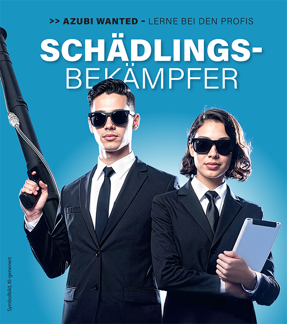 Azubi wanted - lerne bei den Profis Schädlingsbekampfer