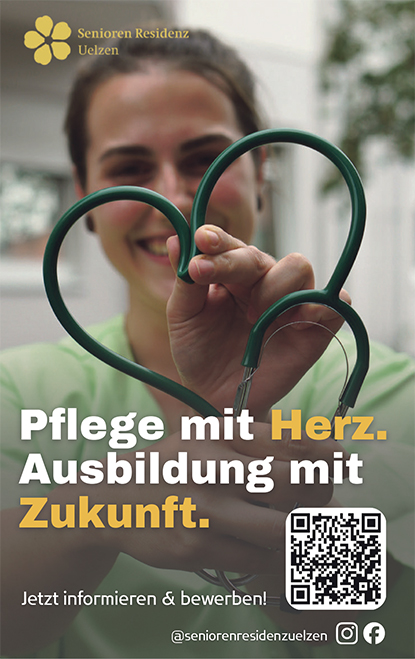  Senioren Residenz Uelzen - Pflege mit Herz. Ausbildung mit Zukunft. Jetzt informieren & bewerben!