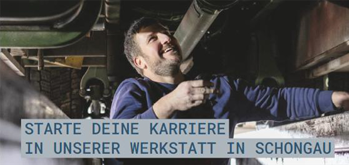 Starte deine Karriere in unserer Werkstatt in Schongau
