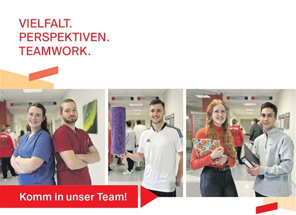 Vielfalt. Perspektiven. Teamwork. Kommt in unser Team