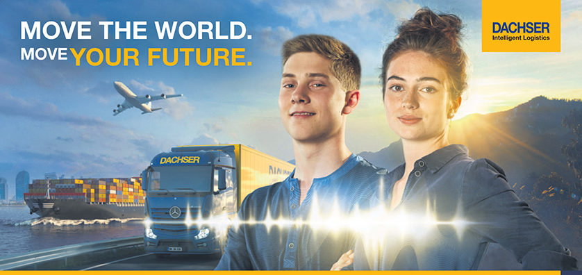 Dachser MOVE THE WORLD. MOVE YOUR FUTURE. - Zwei Auszubildende