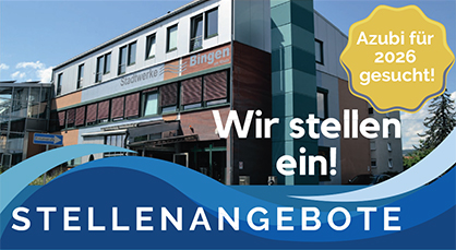 Wir stellen ein! Azubi für 2026 gesucht! - Gebäude der Stadtwerke Bingen - Stellenangebote