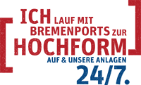 ich laufe mit Bremenports zur Hochform auf & unsere Anlagen 24/7
