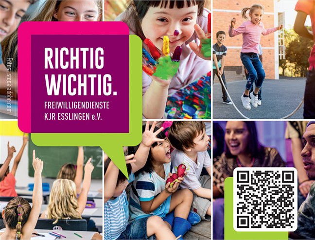 Richtig wichtig. Freiwilligendienste KJR Esslingen e.v. - Mittendrin. In der Arbeit mit Kindern und Jugendlichen.