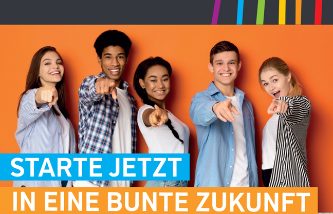 Team - Start jetzt in eine bunte Zukunft