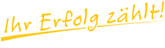 Ihr Erfolg zählt!
