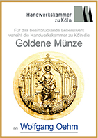HWK Köln Goldene Münze