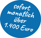 Sofort monatlich über 1.400 Euro