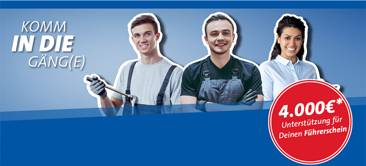 KOMM IN DIE GÄNG(E) - 4.000€* Unterstützung für deinen Führerschein
