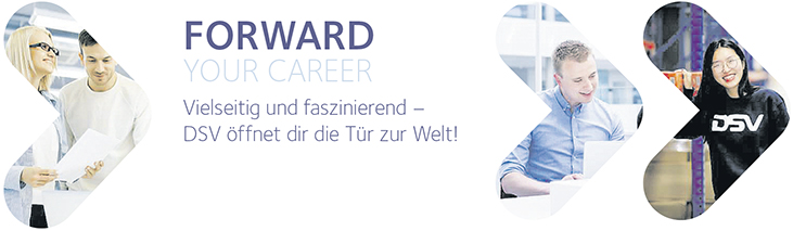 FORWARD YOUR CAREER - Vielseitig und faszinierend – DSV öffnet dir die Tür zur Welt!