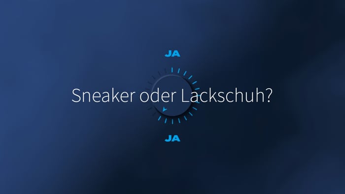 Sneaker oder Lackschuh?