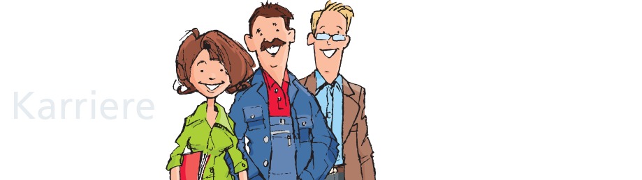 Drei Personen aus verschiedenen Branchen