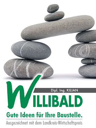 Kilian Willibald GmbH - Gute Ideen für Ihre Baustelle. Ausgezeichnet mit dem Landkreis-Wirtschaftspreis