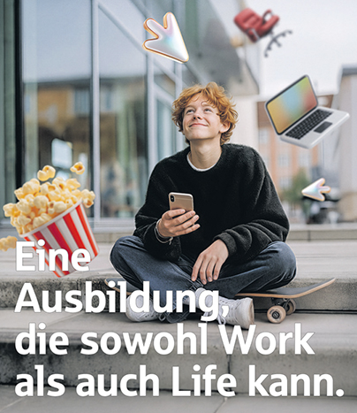 Junge Mann - Eine Ausbildung, die sowohl Work als auch Life kann.