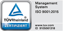 TüvRheinland Zertifikat