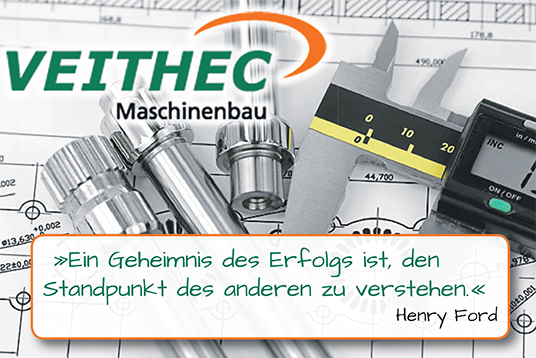 VEITHEC Maschinenbau - Ein Zitat von Henry Ford 