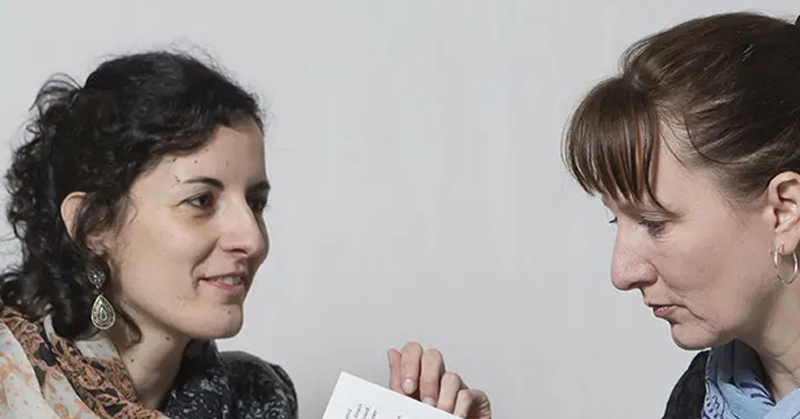 Mitarbeiterinnen im Diskussion der Firma Bayerischer Blinden- und Sehbehindertenbund e.V.