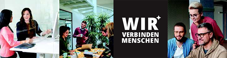 Gruppen von Menschen in Gesprächen und Meetings. Wir verbinden Menschen