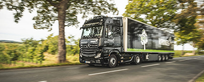 Lastkraftwagen der Unternehmensgruppe Krings