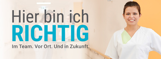 Hier bin ich richtig im Team. Vor Ort. Und in Zukunft.