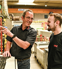 Mitarbeiter der Firma LWZ GmbH & Co. KG