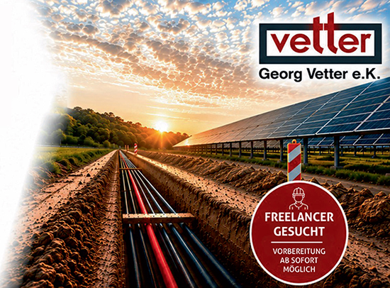 Georg Vetter e.K. -  FREELANCER GESUCHT VORBEREITUNG AB SOFORT MÖGLICH